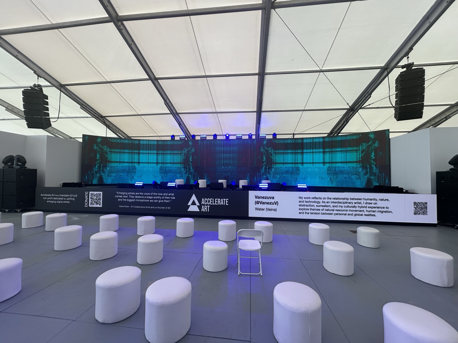 Water (Veins) installed at SCOPE Art Show, Art Basel Miami 2024